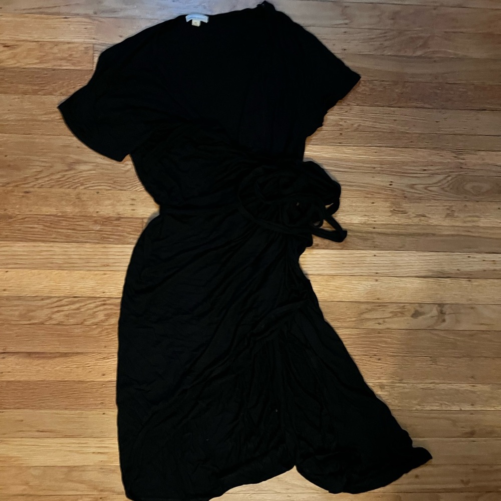 Gap Black Maternity true wrap dress XXL Long Knee length